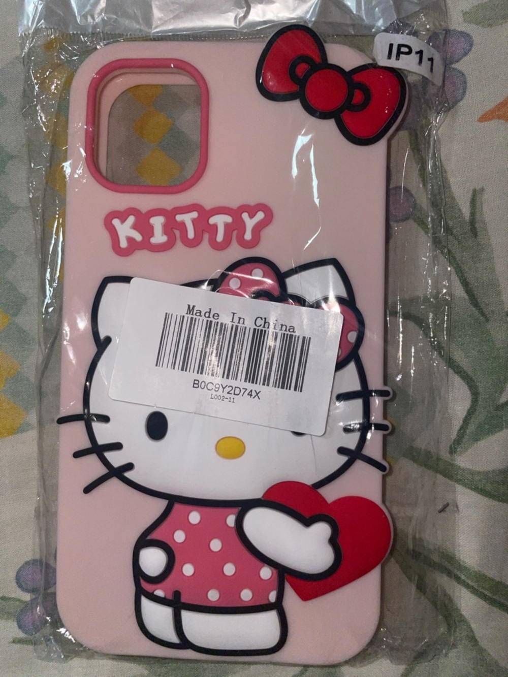 Pink Kitty iPhone Case with Heart - Picture 8 of 8